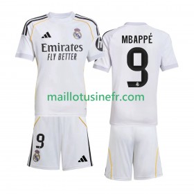 Maillot de Foot Real Madrid Kylian Mbappé 9 Domicile 2025-26 - Enfant
